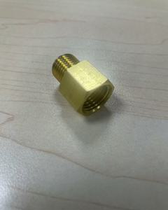 Coupling 1/4"m x M14 fm brass